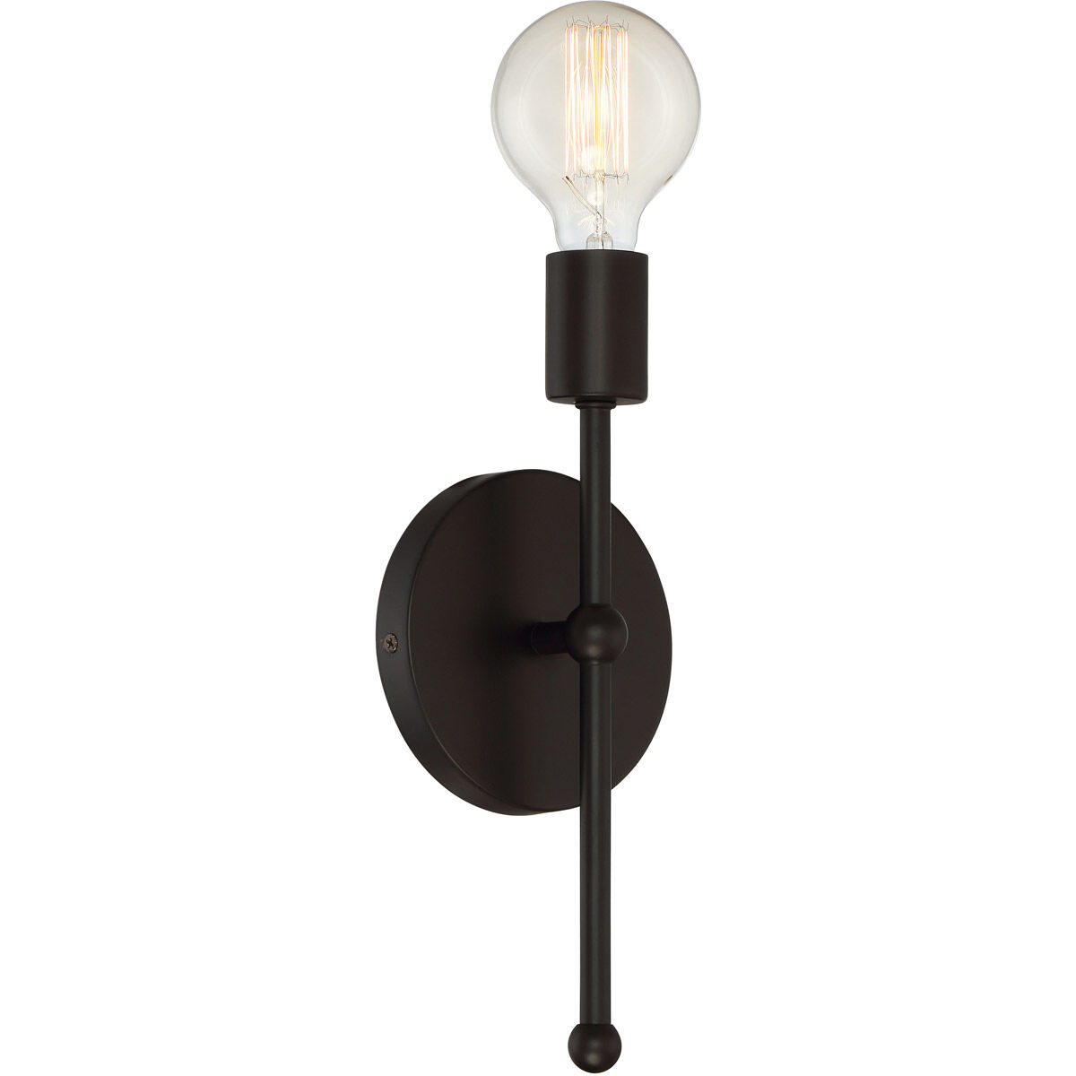 Industrial 1 Light 5.13 inch Oil Rubbed Bronze ADA Wall Sconce Wall Light in English Bronze